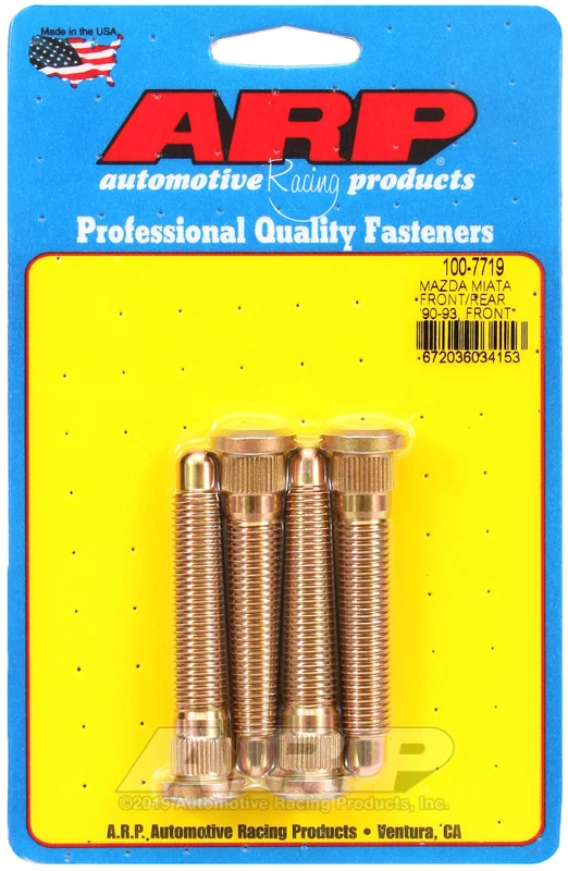 100-7719 – ARP Wheel Stud, 12 Millimeter x 1.5 Inch Thread Size 2.750 Inch Under Head Length 0.335 Inch Knurl Length